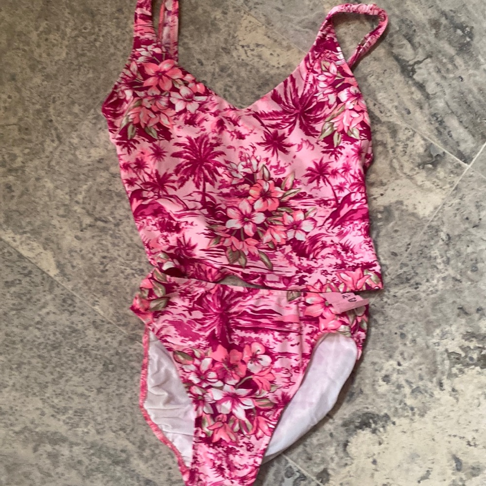 COPY - Hot tropical print Tankini
